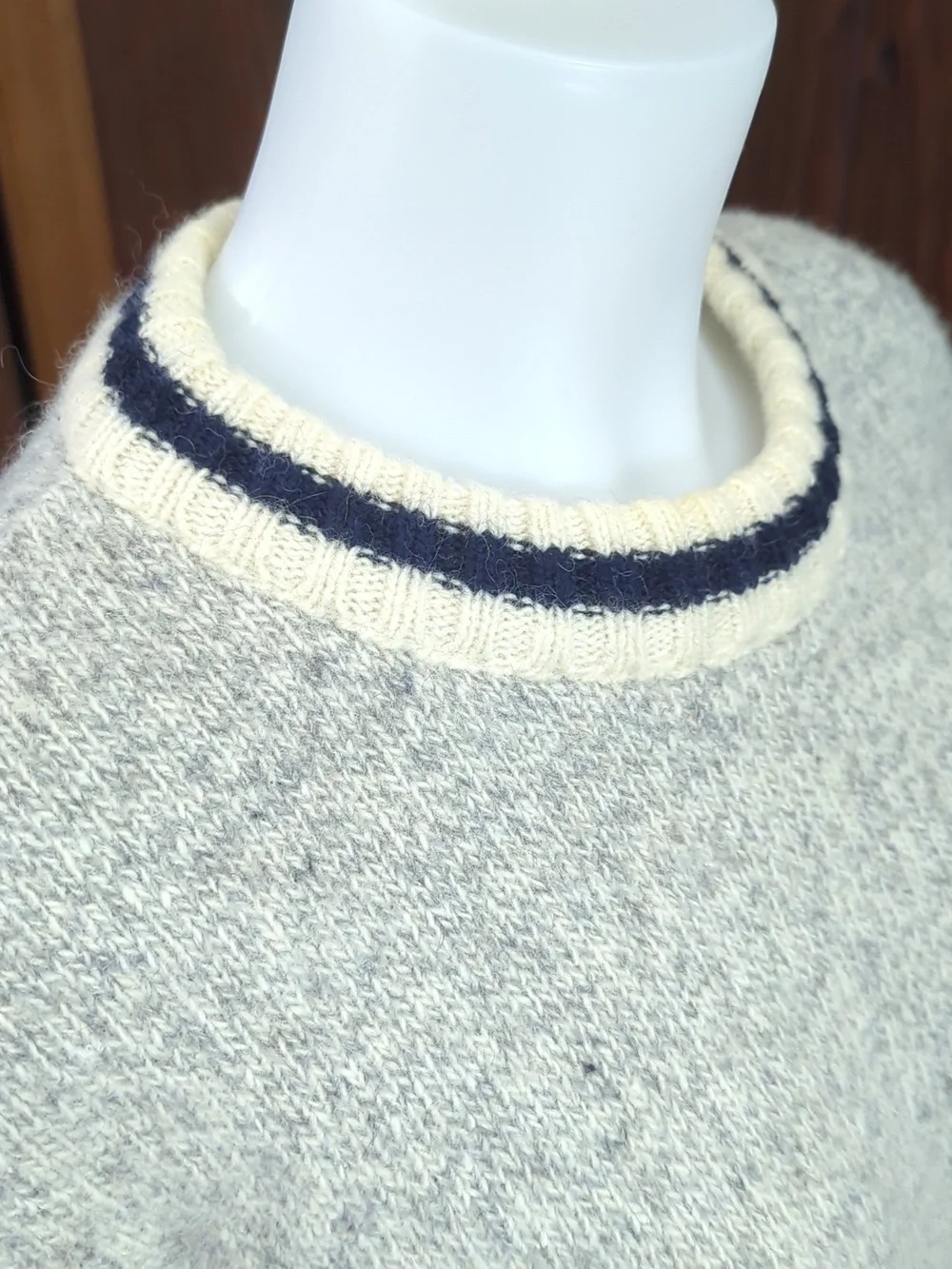 Boathouse Row Wool Sweater Size Large | Cozy Heavy Knit Cabin Cottagecore - Picture 13 of 16